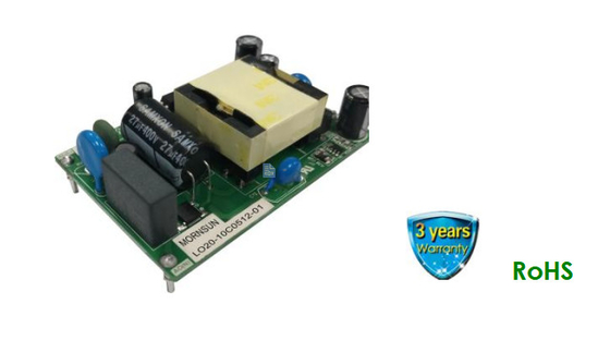 18W AC DC open frame switching power supply with three output