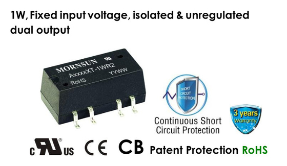 B03_LS-1WR3 DC DC Converter Module 5VDC 24VDC 1W Isolated Unregulated Dual Single Output