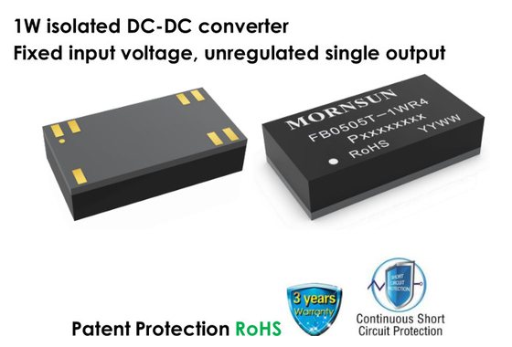 Bidirectional DC DC Converter Module 3000VAC 4200VDC 1W Isolated Fixed Input Voltage