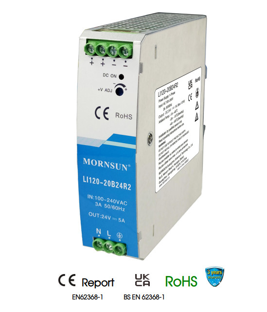 120W AC DC Din Rail Power Supply Industrial Control Power Supply