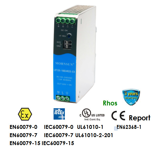 120W AC DC Din Rail Power Supply Industrial Control Power Supply