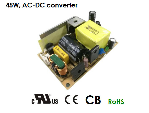 45W Medical Open Frame Power Supply AC DC Power Supply