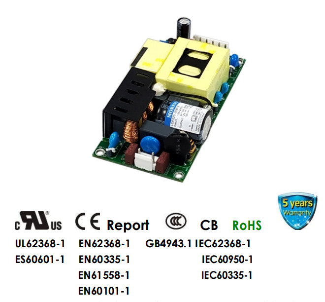 225W 24V AC DC Open Frame Power Supply EN60335 For Street Light Control