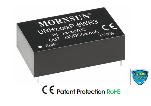 DIP Regulated Medical DC DC Converter 6W 48VDC Isolated Ultra Wide Input