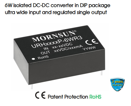 Single Output Medical DC DC Converter 24VDC 60VDC 2MOPP 6W Regulated