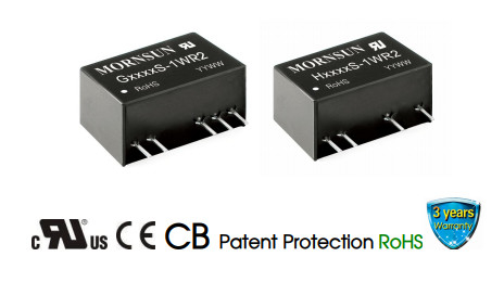 1W Medical DC DC Converter Low Leakage high isolation H_S-1WR2 Series