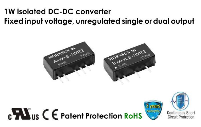 24VDC To 12VDC DC DC Converter Module 3.3VDC 9VDC Single Or Dual Output