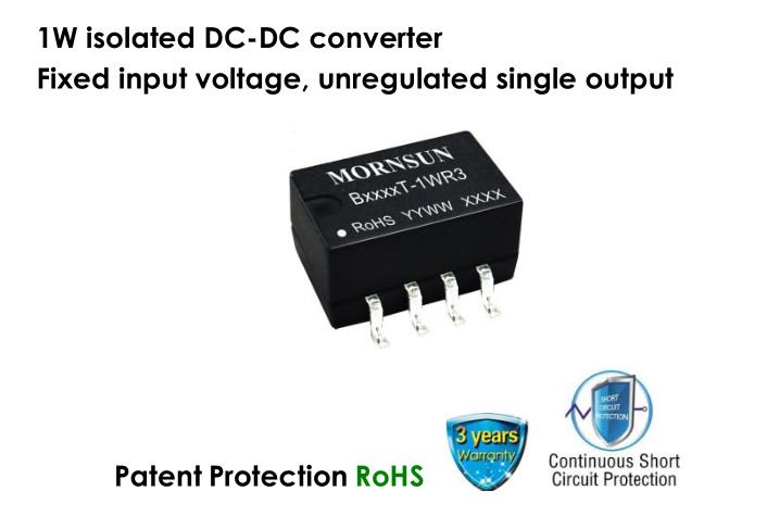 SMD DC DC Converter Module Power Supply Module Unregulated 12VDC 1W Single Output