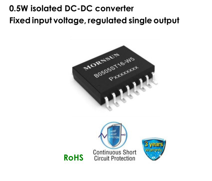 B0505ST16-W5 0.5W DC DC Boost Converter Module Isolated Regulated Single Output