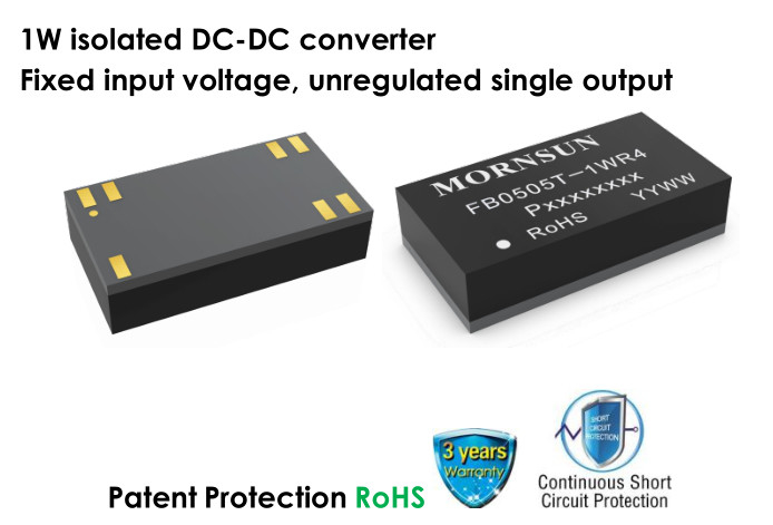 Bidirectional DC DC Converter Module 3000VAC 4200VDC 1W Isolated Fixed Input Voltage