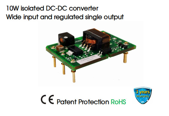 10W isolated DC-DC converter Wide input and regulated single output